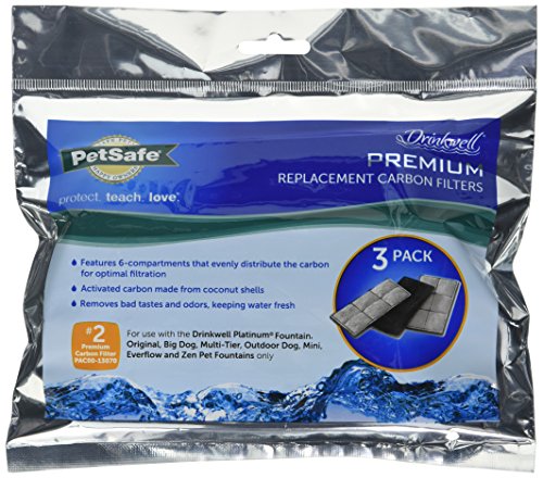 PetSafe Drinkwell Carbon Replacement Filter, Dog And Cat Water Fountain ...