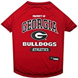 NCAA GEORGIA BULLDOGS Dog T-Shirt, X-Small