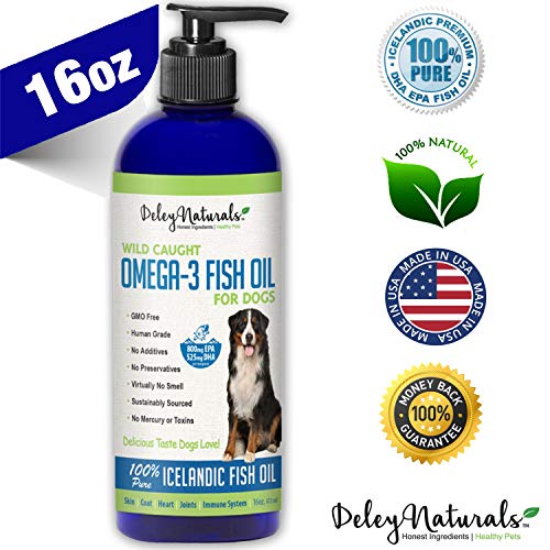 Wild Caught Fish Oil for Dogs Omega 369, GMO Free